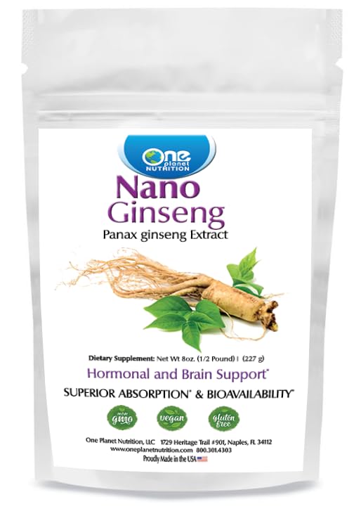 One Planet Nutrition Nano Panax Ginseng Powder, 8 oz