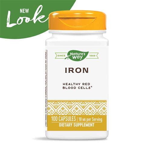 Nature's Way Iron 18mg Capsules, 200 Count