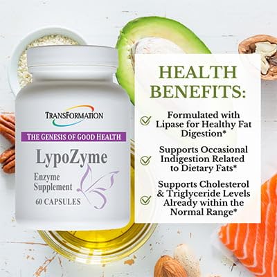 TRANSFORMATION LypoZyme Enzyme Supplement 120 Capsules