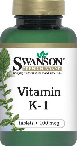 Swanson Vitamin K-1 100 mcg Tablets 100 Count