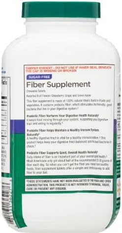 Generic Daily Fiber Supplement Chewable Tablets 90 Count