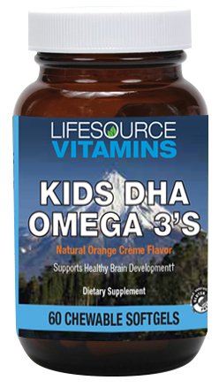 LifeSource Vitamins Kids DHA Omega 3's Softgels 60