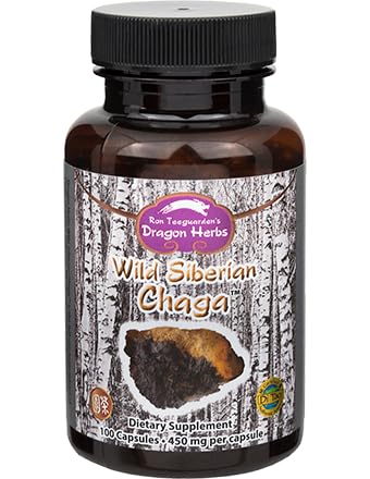 Dragon Herbs Wild Siberian Chaga Capsules 100