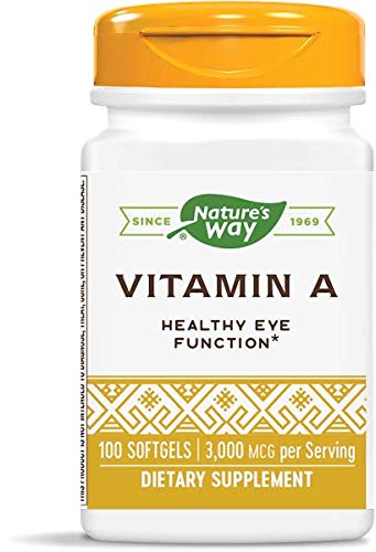 Nature's Way Vitamin A 10,000 IU Softgels, 200 Count