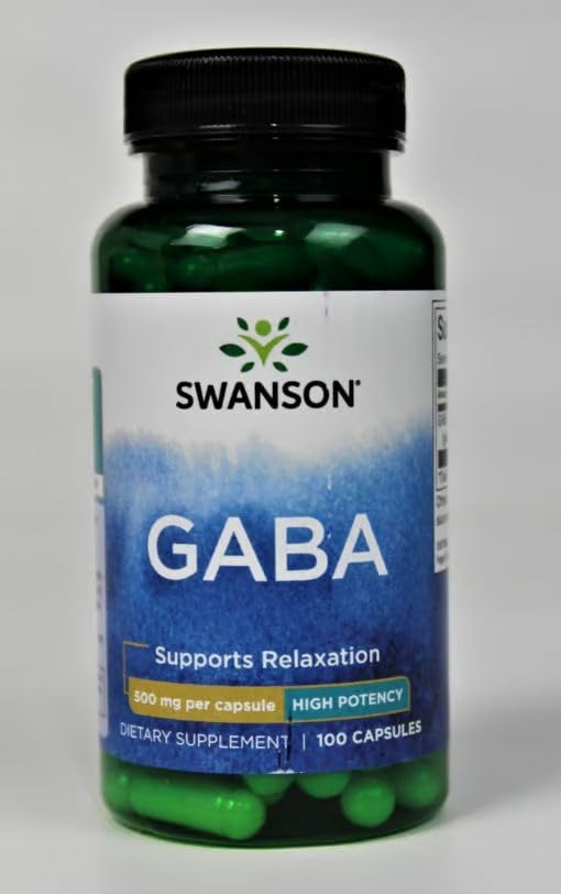 Swanson GABA Amino Acid Supplement Capsule, 300 Capsules