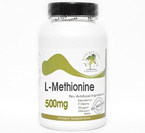 Naturetition Supplements L-Methionine 500mg Capsule, 180 Capsules