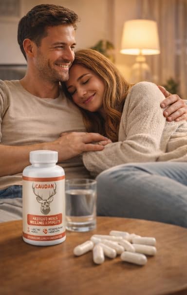 CAUDAN Men's Vitality Supplement Capsules, Arctic Herb & Reindeer Organ Blend – Daily Support, 60 Count