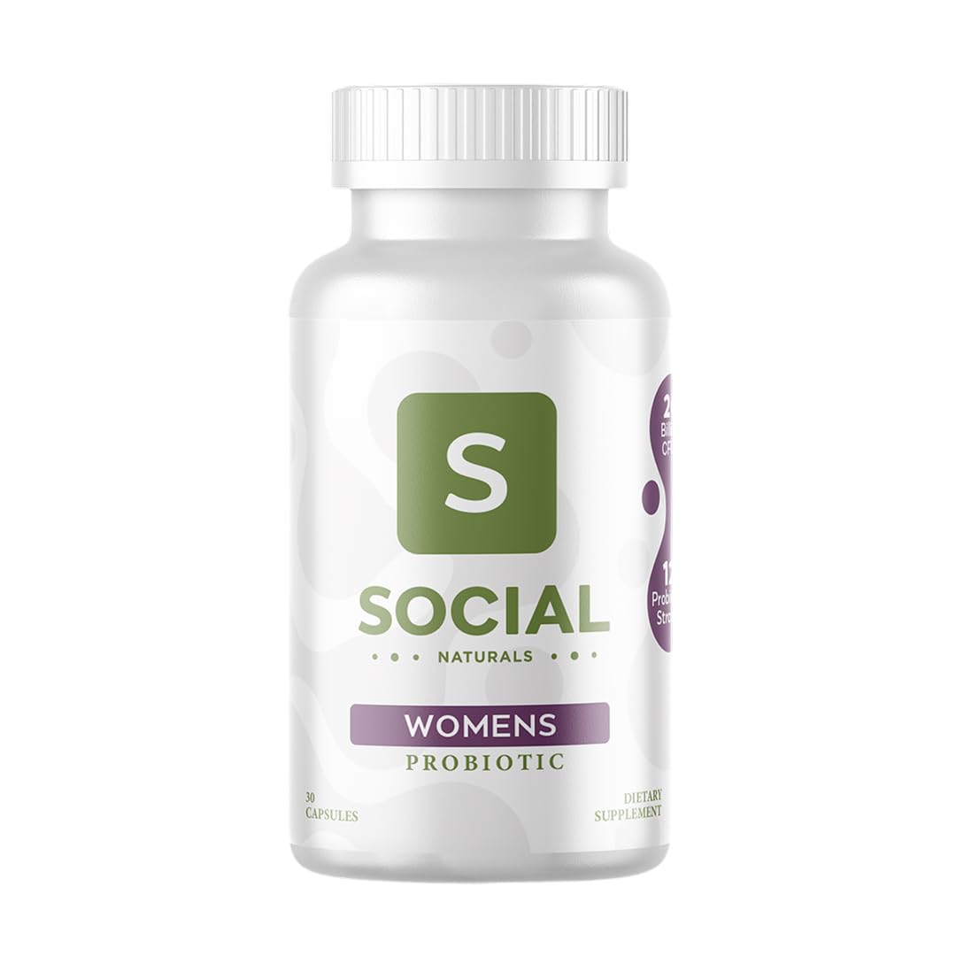 Social Naturals Women’s Probiotic 20 Billion CFU Capsule, 30 Capsules