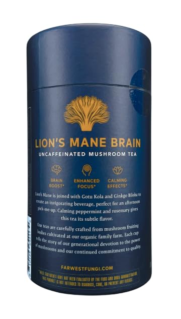 Far West Fungi Lion's Mane Mushroom Tea Powder 1.23