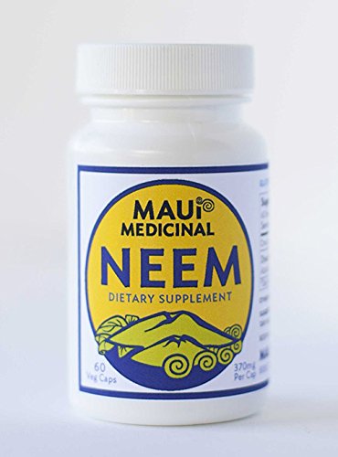 Maui Medicinal Herbs Neem Leaf Capsules, 450 mg per Capsule, 90 Veggie Capsules