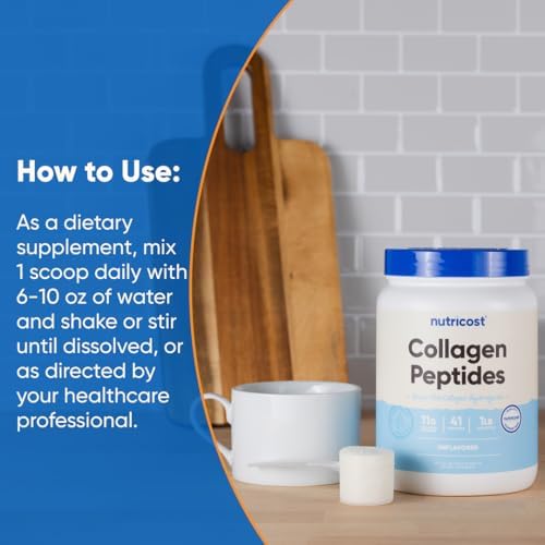 Nutricost Collagen Peptides Powder 1 lb