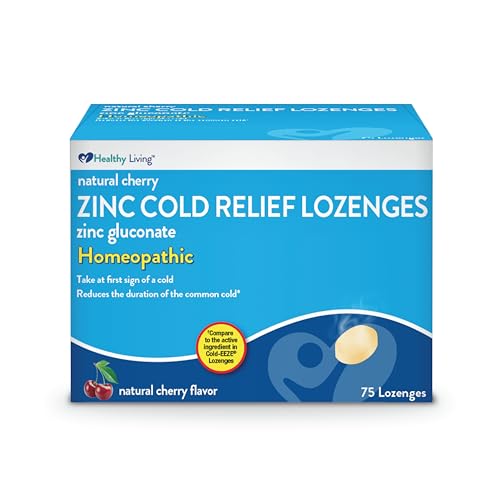 Healthy Living Cherry Zinc Lozenges 75 Tablets