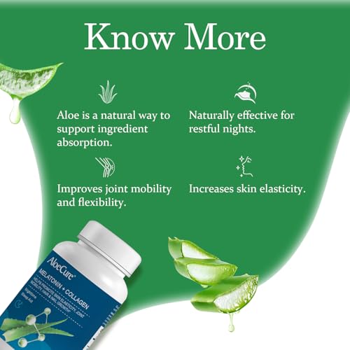 AloeCure Organic Aloe Vera Capsules, 4 Count