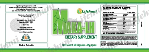 Lifehuni Diviherb Y MakaLh La Combinacion Perfecta Capsules 120