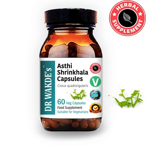 DR WAKDE's Asthi Shrinkhala Capsules (Cissus quadrangularis), 60 Veg Caps