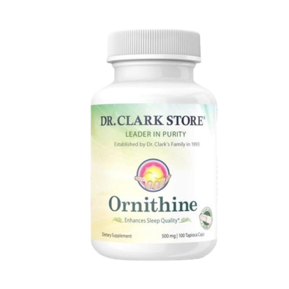 Dr Clark Store Ornithine Dietary Supplement 500mg Capsules, 100 Count