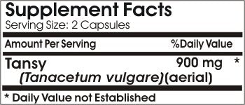 Naturetition Supplements Tansy 900mg Capsule, 90 Capsules