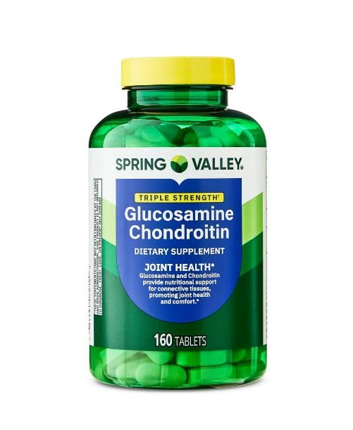 H4U Triple Strength Glucosamine Chondroitin Dietary Supplement Tablets, 160 Count