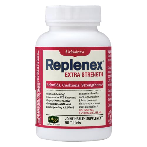 Melaleuca Replenex Rebuilds Joint Health Glucosamine Calcium Tablets, 90 Count