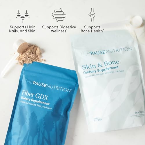 The 'Pause Life Fiber GDX + Skin & Bone Bundle, Fiber & Collagen Powders