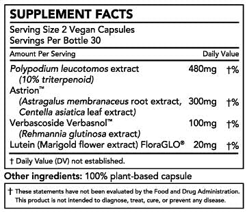 Nature Restore Smarter Skin, Nourishing Skin Health Within, Triple Combination of Polypodium Leucotomos Extract, FloraGLO, Verbasnol 60 Capsules