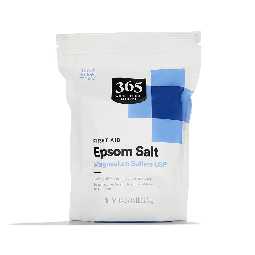 365 by Whole Foods Market First Aid Epsom Salt Magnesium Sulfate USP Powder, 64 Ounce