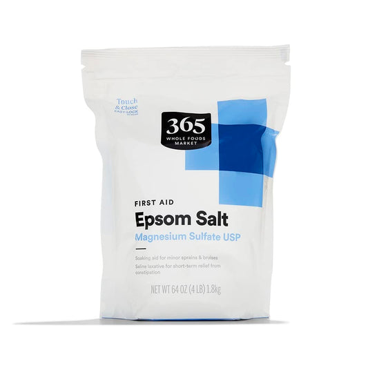 365 by Whole Foods Market First Aid Epsom Salt Magnesium Sulfate USP Powder, 64 Ounce