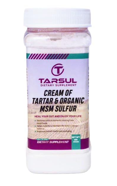 Tarsul Patented Cream of Tartar and Organic MSM Sulfur Formula Powder 21
