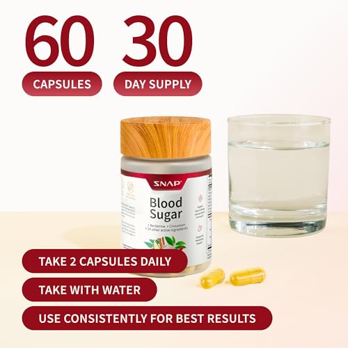 Snap Supplements Cholesterol Health + Blood Sugar Blend Bundle, 120 Vegetarian Capsules