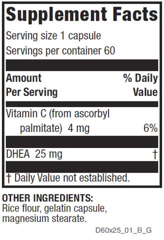 Life Enhancement DHEA Original, 60 Capsules