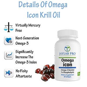 JAYLAB PRO Omega Icon Antarctic Superba Boost Krill Oil Softgels 60 Count