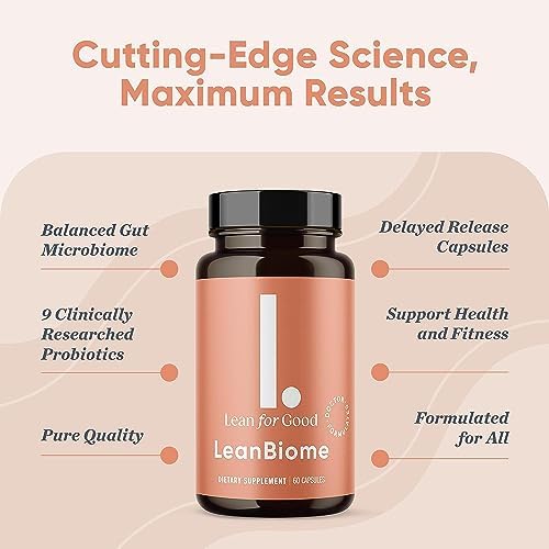 LEANFORGOOD LeanBiome 9-Strain Probiotic Formula 60 Capsules