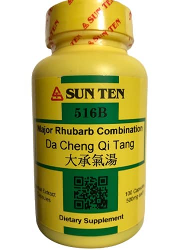 Sun Ten Major Rhubarb Combination/Da Cheng Qi Tang Capsules, 1 Capsule