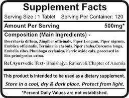 Planet Ayurveda Punarnava Mandur Tablet 1 Count