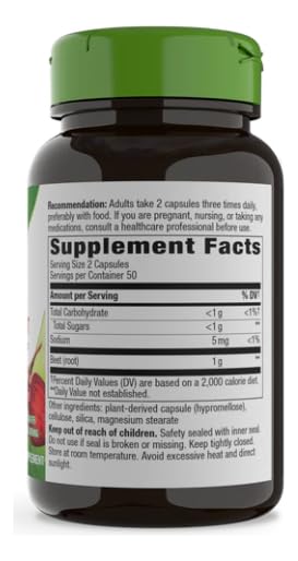 Nature's Way Beet Root 500 mg, 300 Capsules