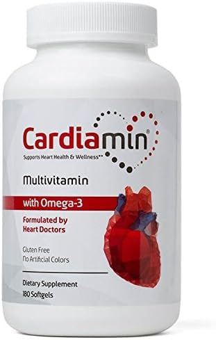 Corceuticals Cardiamin Heart Health & Wellness Multivitamins Softgels 180 Count
