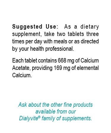 Dialyvite Calcium Acetate Tablets 500