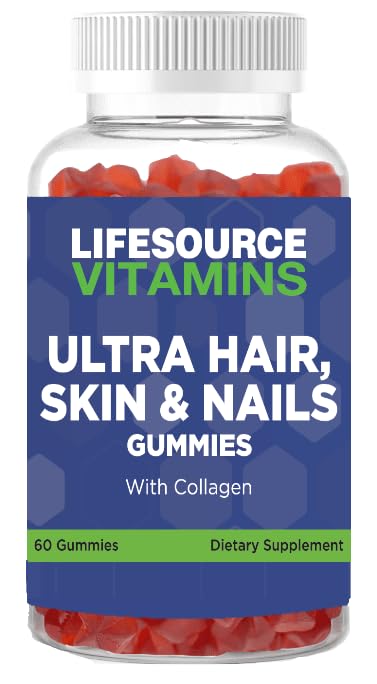 LifeSource Vitamins Ultra Hair, Skin & Nails with Collagen Gummy 60 Count
