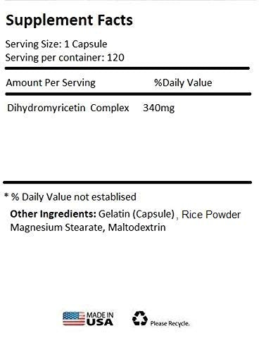 Absonutrix Dihydromyricetin 520 mg Capsules, 120 Count