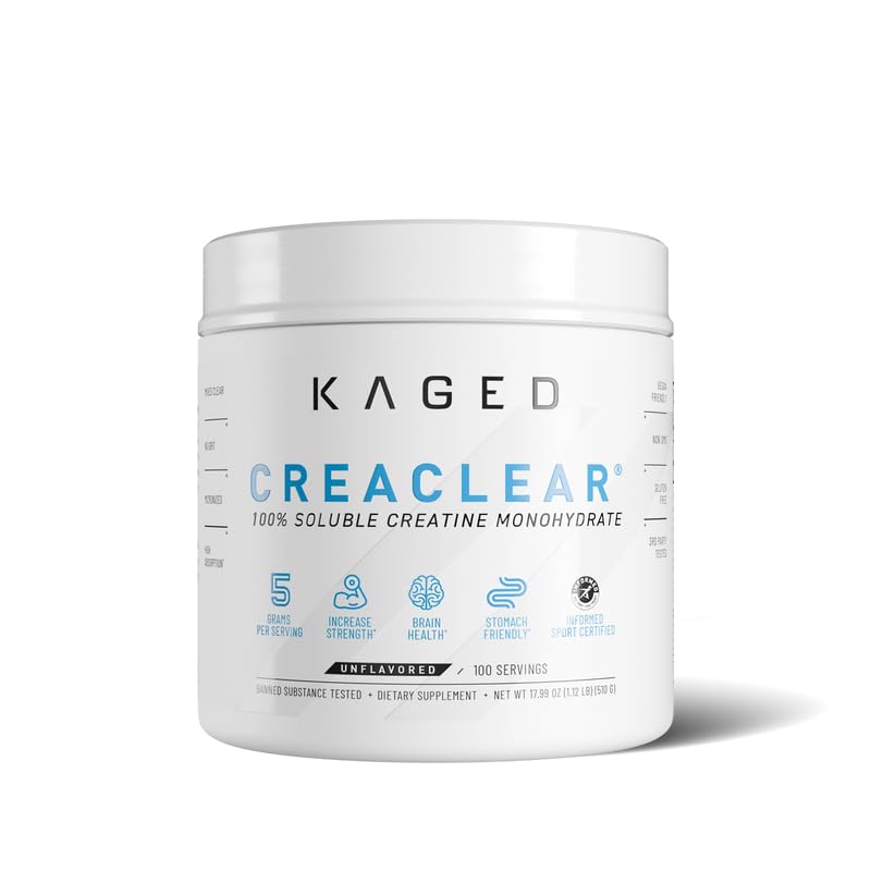 Kaged CreaClear Creatine Monohydrate Powder, 100 Servings