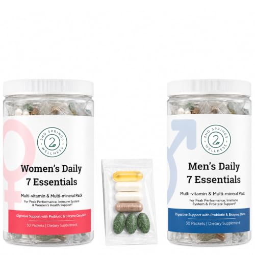 2nd Springs Men's & Women's Daily 7 Essentials Capsule, 152 Capsules