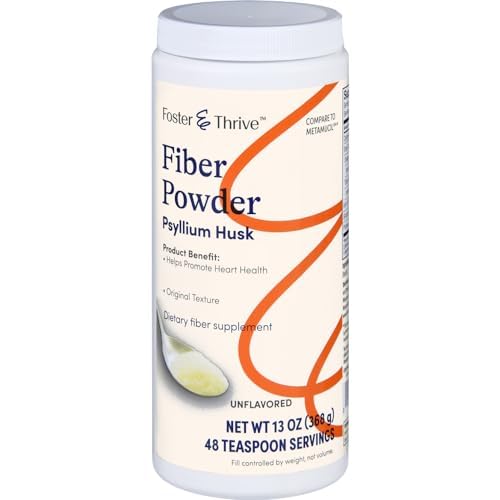 Foster & Thrive Daily Psyllium Husk Powder Supplement, 39 Doses