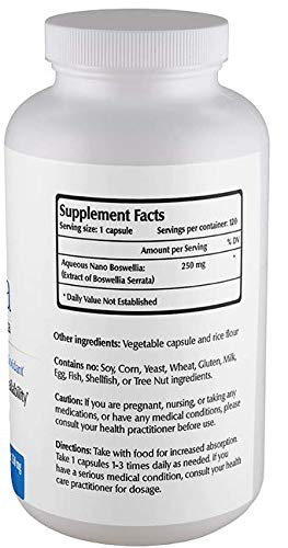 One Planet Nutrition Nano Boswellia 250 mg Veggie Capsules, 120 Capsules