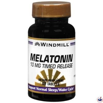 Windmill Melatonin Time Release 10 Mg 120 Tablets