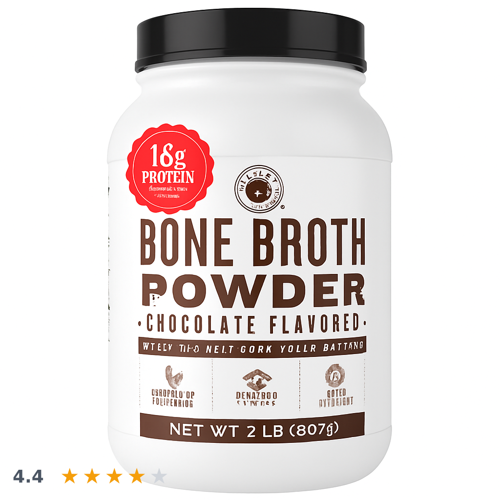 Left Coast Performance Bone Broth Protein Powder, Chocolate 32oz