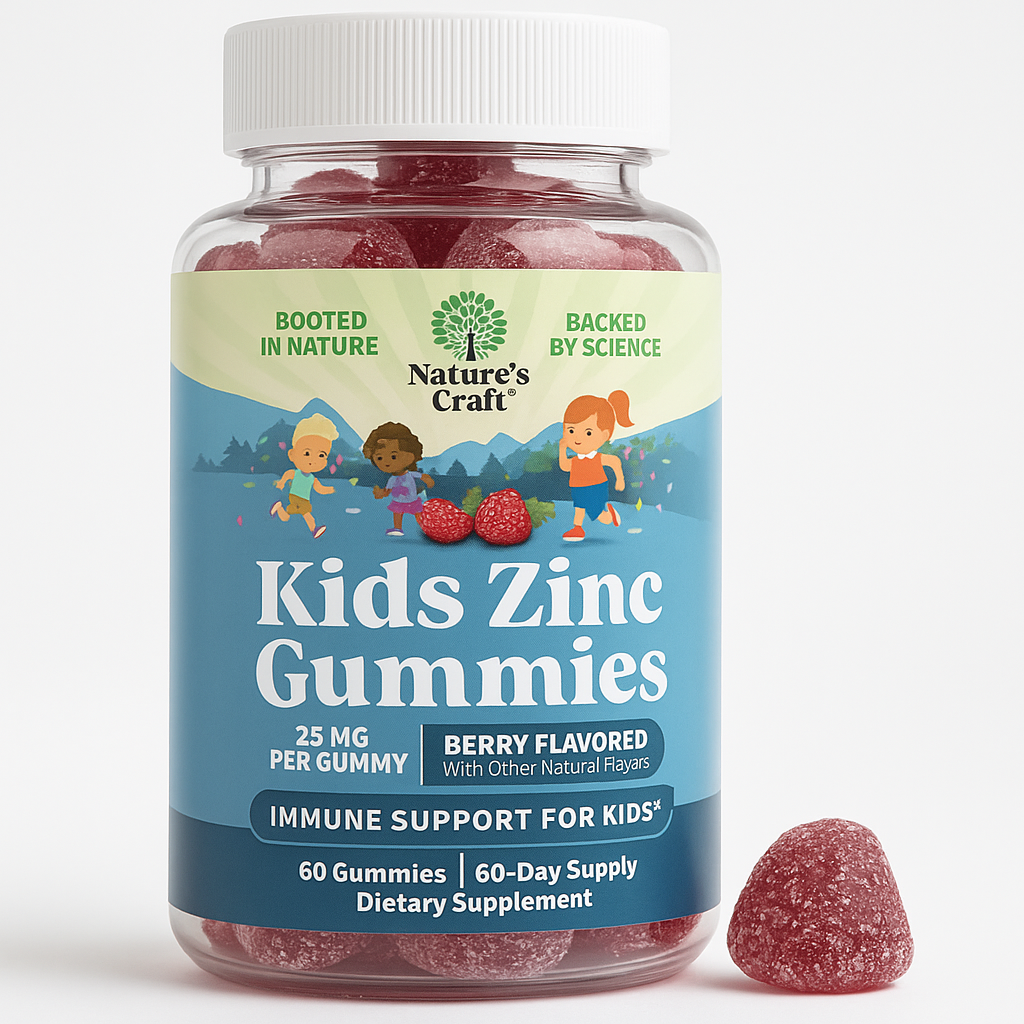 Nature's Craft Kids Zinc Gummies 60 Count