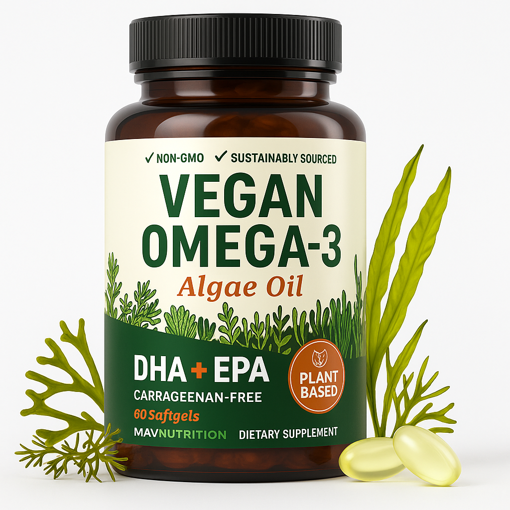MAV Nutrition Vegan Omega-3 softgels 60 Count