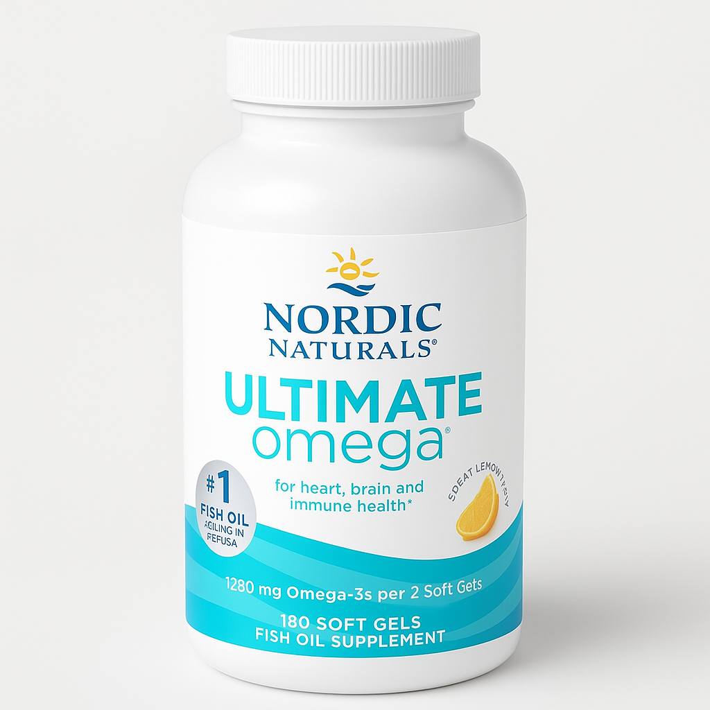 Nordic Naturals Ultimate Omega Softgel 180 Count Lemon