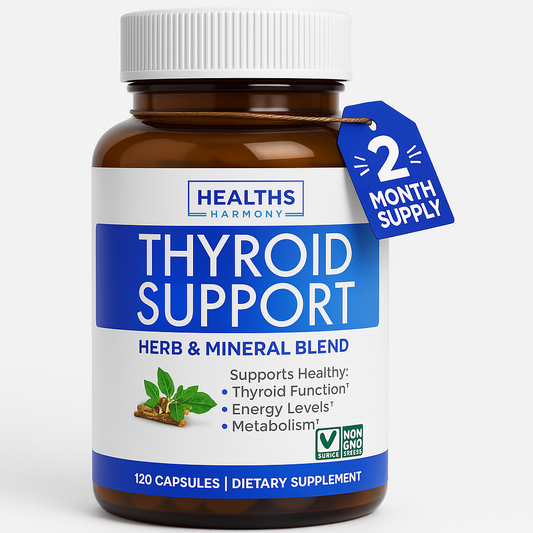 Healths Harmony Thyroid Support with Iodine - 120 Capsules