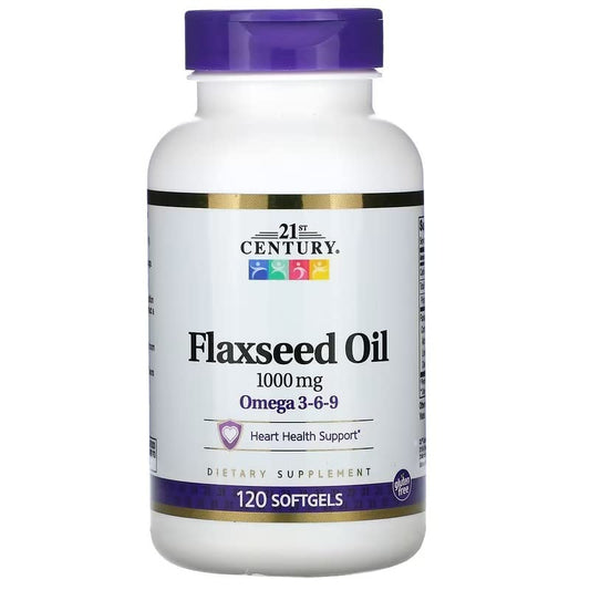 21st Century Flaxseed Oil 1000mg Softgels, 360 Count
